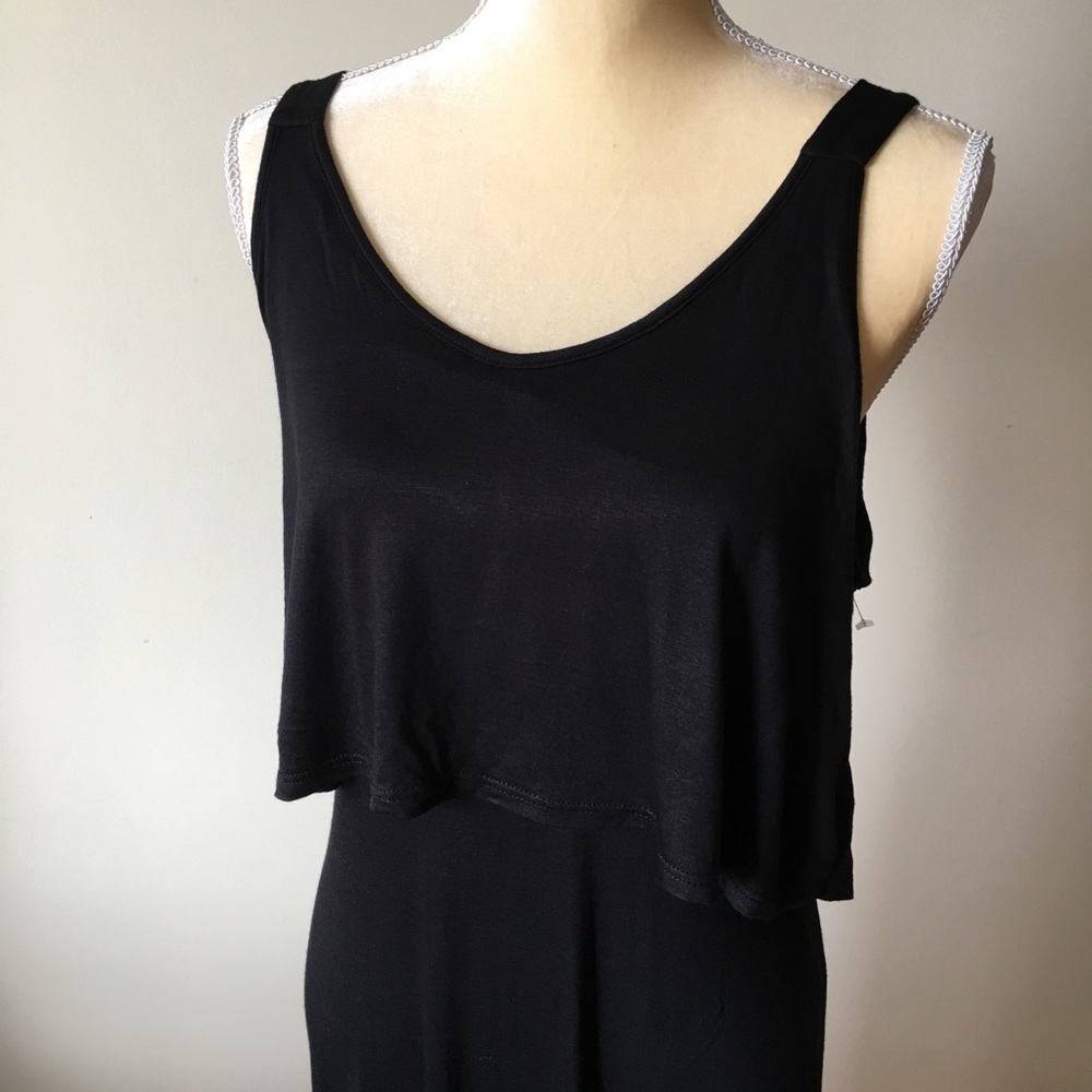 SHE female long black dress size L, new
